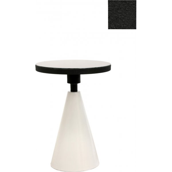 Kalk sidebord �42 cm - Hvit/svart