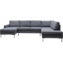Nova gr U-formet sofa med metallben - D2A