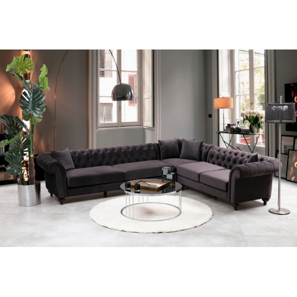 Bogart hjørnesofa - Brun Bogart hjørnesofa - Brun