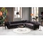 Bogart hjrnesofa - Brun