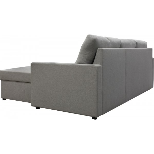 Dream divansofa med sengefunksjon og oppbevaring - lys gr