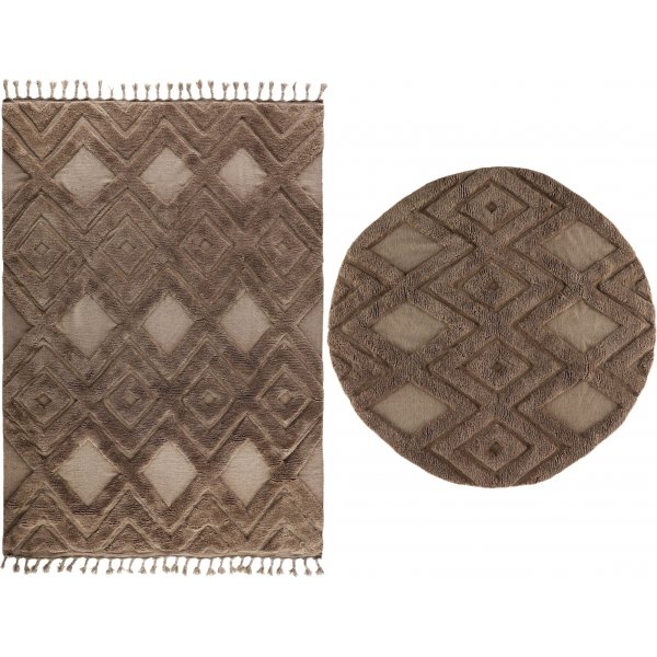 Dahlia ullteppe - Mørkebrunt Dahlia ullteppe - Mørkebrunt