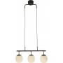 Taklampe Rille - Svart/opalhvit