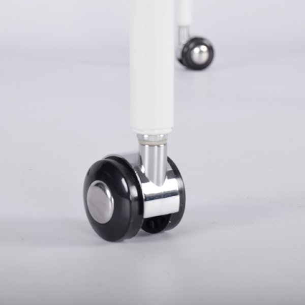 Casper stuebord rundt - Hvit / lys eik