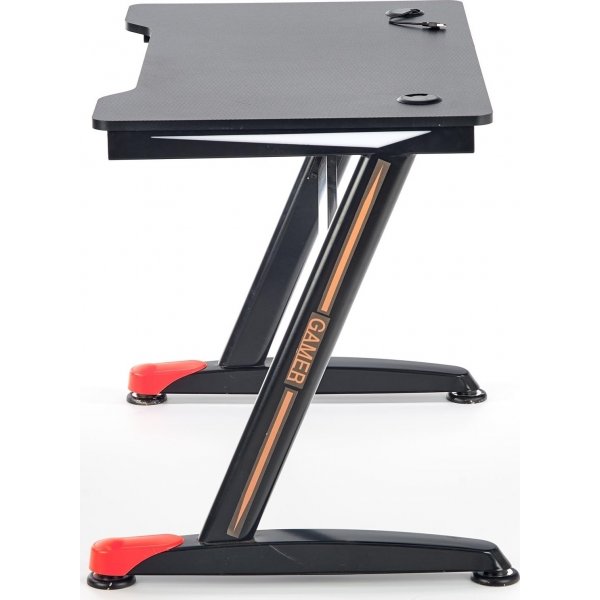 Skrivebord Astal med LED-belysning - Sort & rød Skrivebord Astal med LED-belysning - Sort & rød