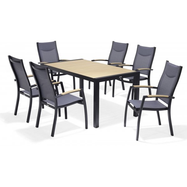 Panama spisegruppe 3 - Sort/teak