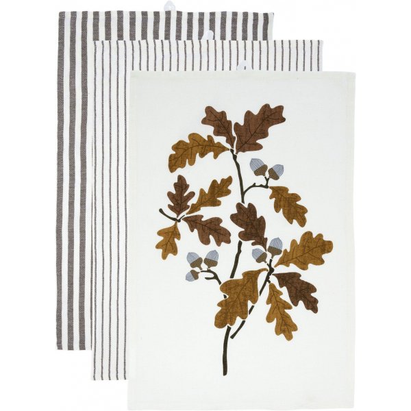 Gaby kjøkkenhåndkle 3-pakning 3 x 47 x 70 cm - Mørk nougat Gaby kjøkkenhåndkle 3-pakning 3 x 47 x 70 cm - Mørk nougat