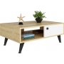 Athena salongbord - Safir/eik/hvit