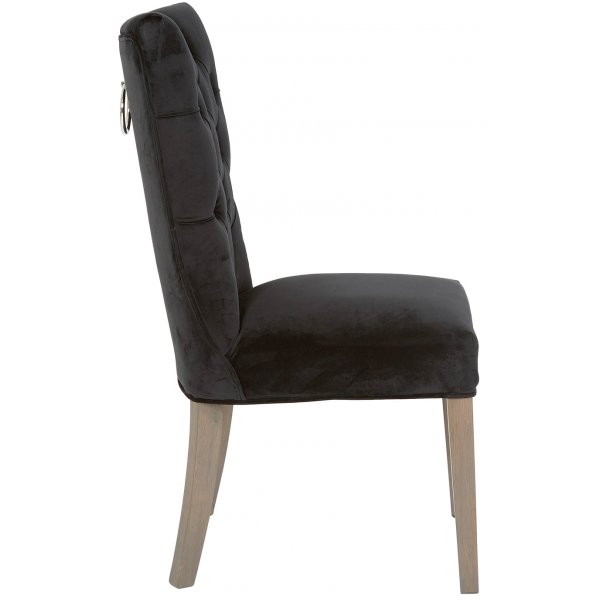 Tuva Kate Highback - Høy rygg (rygg-håndtak) Svart fløyel Tuva Kate Highback - Høy rygg (rygg-håndtak) Svart fløyel