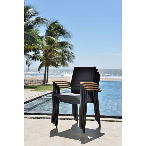 Portals spisegruppe 19 - Sort/teak Portals spisegruppe 19 - Sort/teak