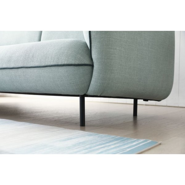 Catta 3-seters sofa med fotskammel - Lysegrøn + Tekstilrens for møbler Catta 3-seters sofa med fotskammel - Lysegrøn + Tekstilrens for møbler