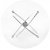 Bordplate til Niklas bord 100 cm - Glass/Krom