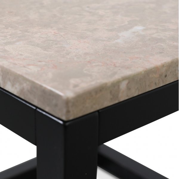 Sydney sidebord 60 - Beige Marmor/sort Sydney sidebord 60 - Beige Marmor/sort