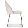 Plaza spisegruppe, marmorbord med 4 st Plaza flyelstoler - Beige/Messing/Svart