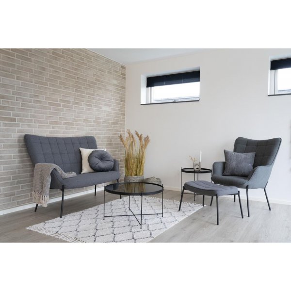 Glasgow lenestol - gr�/svart