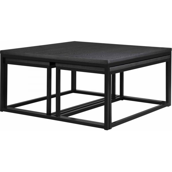 Acero salongbord 94x47 - Svartbrun ask finer