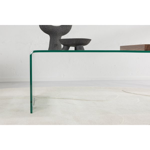 Telemark salongbord 110 x 50 cm - Gjennomsiktig/Valnøtt Telemark salongbord 110 x 50 cm - Gjennomsiktig/Valnøtt