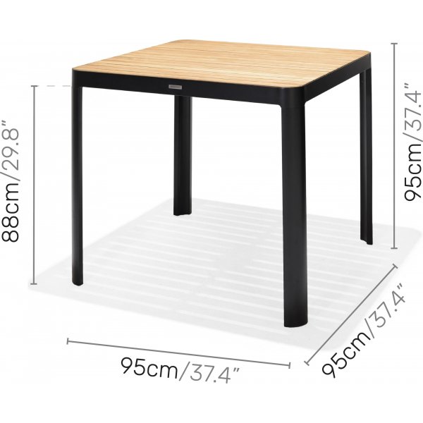 Portals salonggruppe 5 - Sort/teak