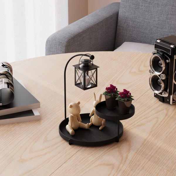 Knidos dekorativ tallerken - Svart Knidos dekorativ tallerken - Svart