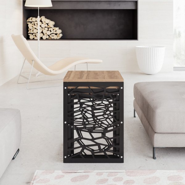 Hare settbord - Svart/valnøtt Hare settbord - Svart/valnøtt