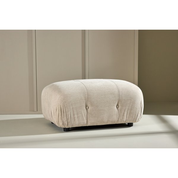 Mika ottoman - Beige/Sort Mika ottoman - Beige/Sort