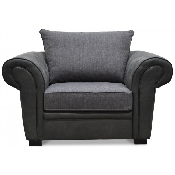 Delux Lenestol - Gr/Antrasitt/Vintage + Tekstilrens for mbler