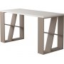 Honey skrivebord - Hvit/lys mokka