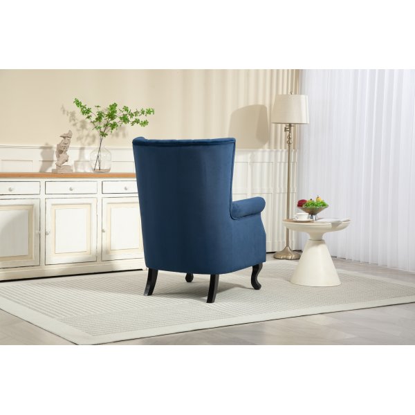 Bl flyelslenestol med reklaffer