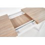 Callahan uttrekkbart spisebord 140-220 cm - Sonoma eik/hvit