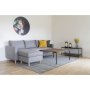 Firenze Divansofa - Lys gr/bk