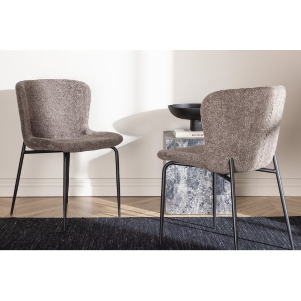 Modesto spisestol - Brun boucle Modesto spisestol - Brun boucle