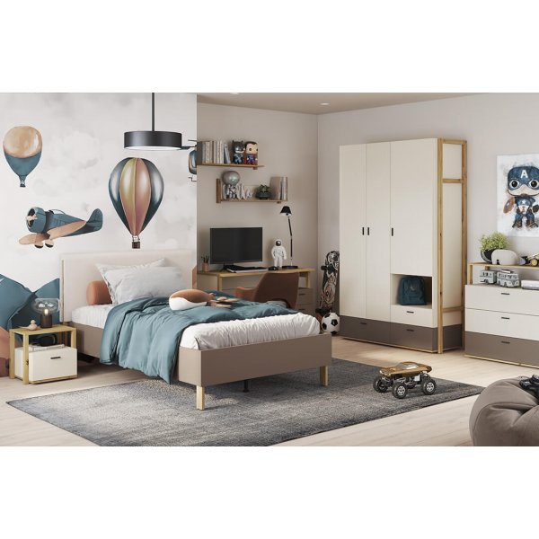 Lenny vegghylle - Artisan eik/beige/trøffel Lenny vegghylle - Artisan eik/beige/trøffel