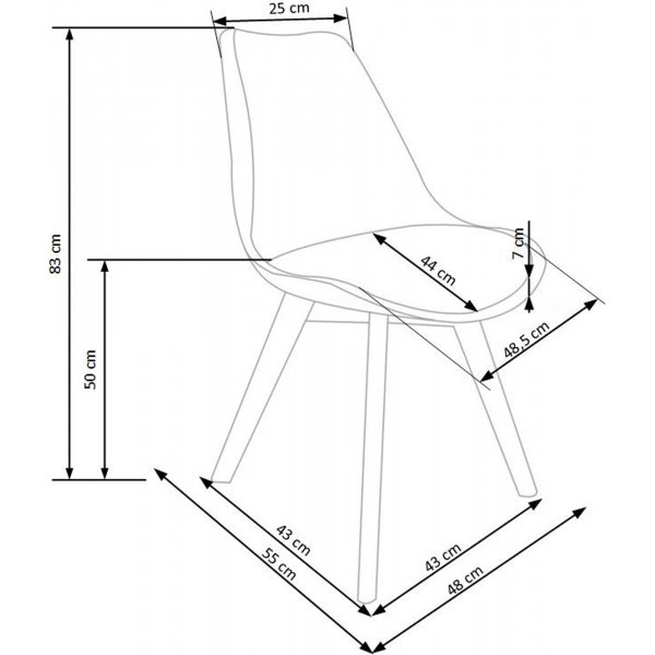 Stol Alvida - Hvit Stol Alvida - Hvit