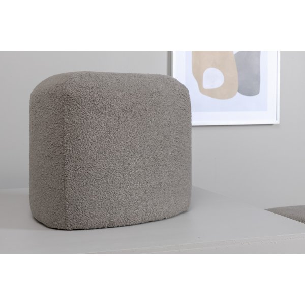 Tee sittepuff - Gråbeige teddy Tee sittepuff - Gråbeige teddy