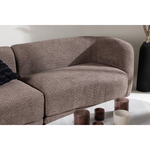 Cielo 3-seters sofa - Brun boucle Cielo 3-seters sofa - Brun boucle