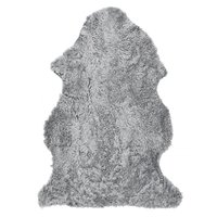 Curly fåreskinn - 95x55 cm - sølvfarget Curly fåreskinn - 95x55 cm - sølvfarget