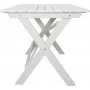 Knohult spisebord 125 cm - Hvit + Tekstilrens for mbler