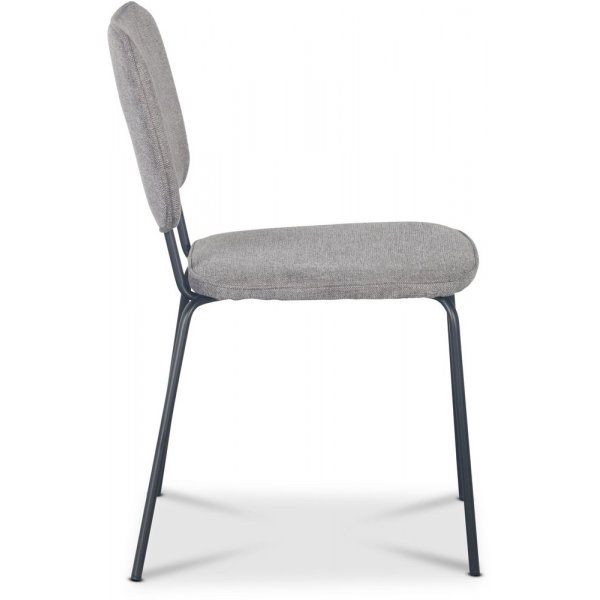 Lokrume stol - Grått stoff / svart Lokrume stol - Grått stoff / svart