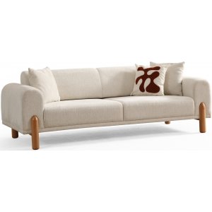 Lyke 3-seters sovesofa - Cream