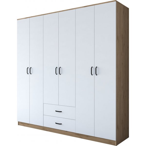 Baden garderobe 11 - Valntt/hvit