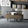 Iommi skrivebord 120x60 cm - Antrasitt/valntt