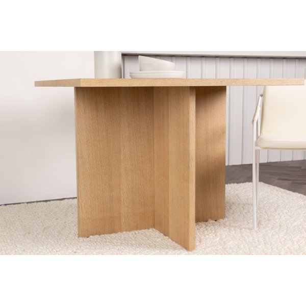 Leo spisebord 100 x 100 cm - Natur Leo spisebord 100 x 100 cm - Natur