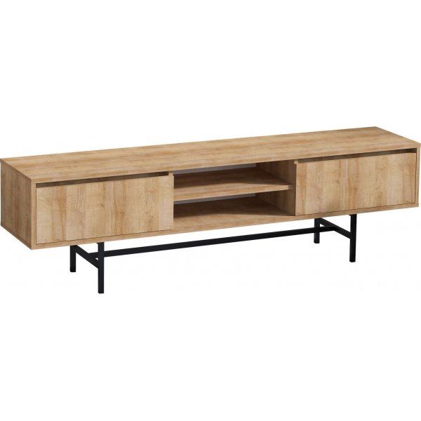 Matias mediebenk - Eik/svart Matias mediebenk - Eik/svart