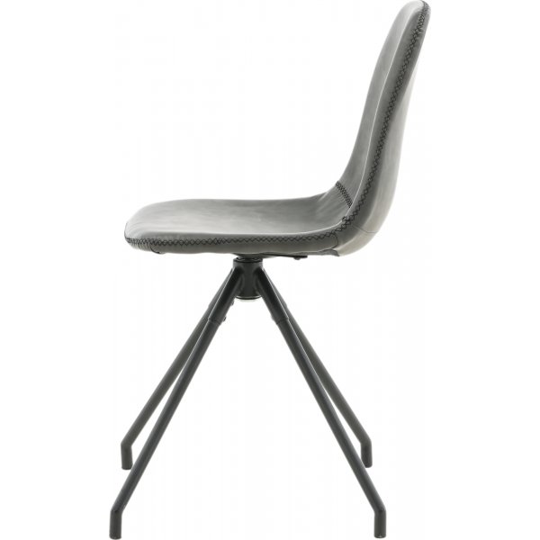 Bridge svingbar spisestol - Sort PU Bridge svingbar spisestol - Sort PU