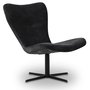 Spekerd designer lenestol - Mrkegr Velour