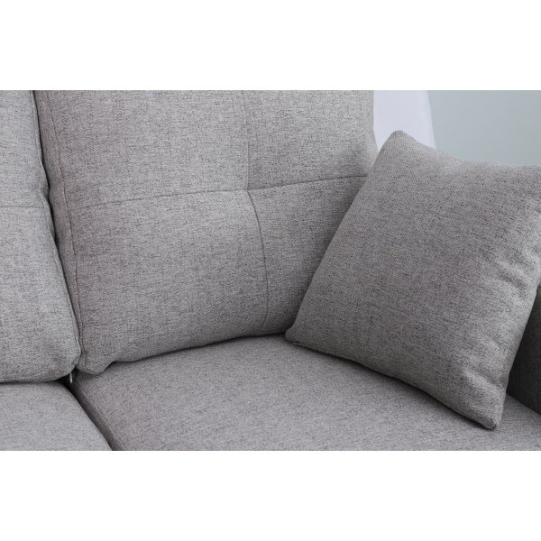 Davis sovesofa - lysegrått stoff | Med oppbevaring Davis sovesofa - lysegrått stoff | Med oppbevaring