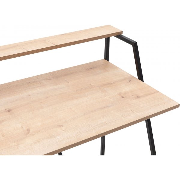 Lissa skrivebord 105 x 60 cm - Safir eik/sort Lissa skrivebord 105 x 60 cm - Safir eik/sort
