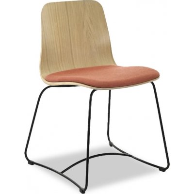 Hips spisestuestol med metallunderstell og polstret sete - Valgfri farge p sete og trekk