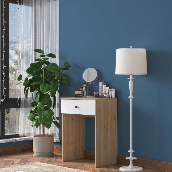 Bijou toalettbord 12, 60 x 42,5 cm - Valnøtt/hvit Bijou toalettbord 12, 60 x 42,5 cm - Valnøtt/hvit