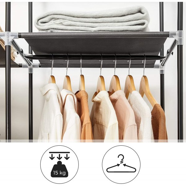 Katerina garderobe 150 x 175 cm - Sort Katerina garderobe 150 x 175 cm - Sort